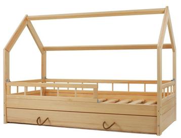 Massief houten kinderbed - Scandinavische stijl - huisbed... disponible aux enchères