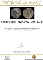 Empire romain. Hadrien (117-138 apr. J.-C.). Sestertius, Postzegels en Munten