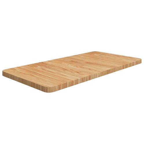 vidaXL Wastafelblad 80x40x2,5cm behandeld massief hout, Huis en Inrichting, Keuken | Keukenelementen, Nieuw, Verzenden
