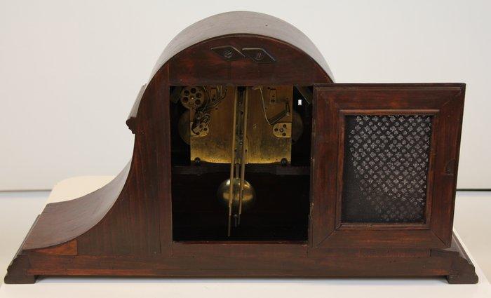 Klok - Junghans - Hout, Glas, Messing - 1930-1940, Antiek en Kunst, Antiek | Klokken