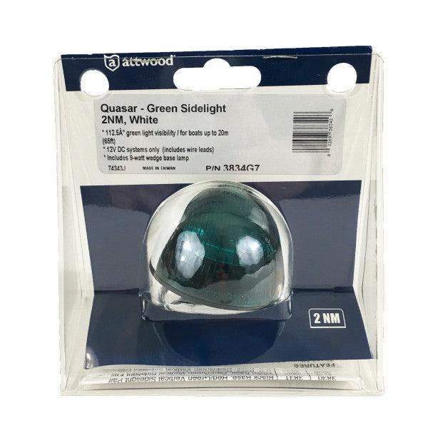 Bieden: Attwood 12V green side navigation light 2NM - 3834G7, Watersport en Boten, Bootonderdelen, Ophalen of Verzenden