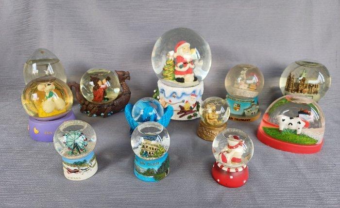 Themacollectie - 12x sneeuwballen, Antiek en Kunst, Antiek | Speelgoed