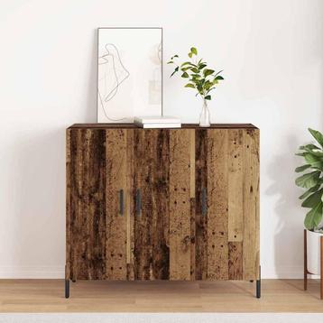 vidaXL Dressoir Oud hout 90 x 34 x 80 cm Bewerkt hout, Verzenden