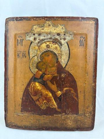 Icône - Notre-Dame de Vladimir, Volokolamskaïa - Bois