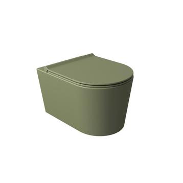 Wandcloset Salenzi Civita 50x35x36.5cm Keramiek Rimless Mat, Ophalen of Verzenden, Overige typen