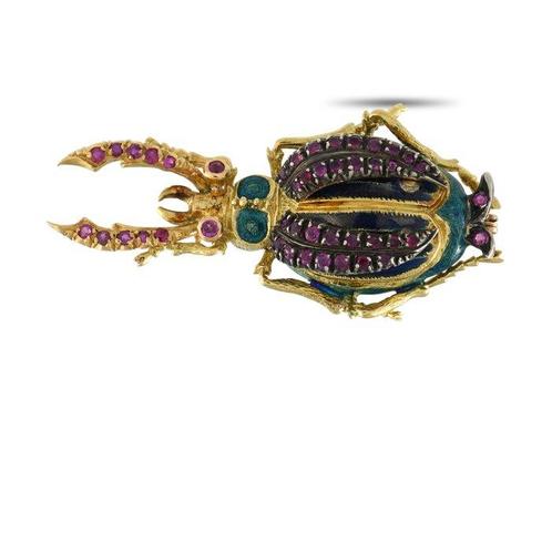 Broche - 18 carats Or jaune, Broche en or jaune 18 carats, Handtassen en Accessoires, Antieke sieraden