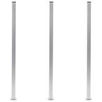 vidaXL Schuttingpalen 3 st 185 cm aluminium, Verzenden, Nieuw