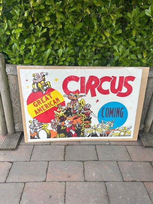 Great american - Circus Poster Great American, Antiek en Kunst, Kunst | Tekeningen en Fotografie