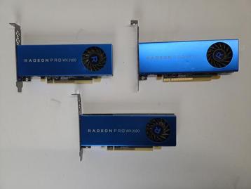 Veiling - 3x AMD Radeon Pro WX 2100 2GB GDDR5 Videokaart