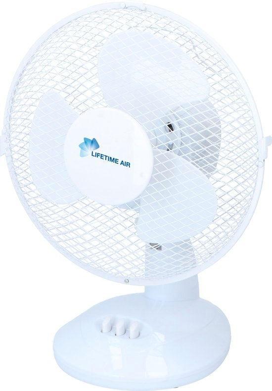 2dekans | Lifetime Air Tafelventilator - Ø23cm - 2 Snelheden, Elektronische apparatuur, Ventilatoren, Ophalen of Verzenden
