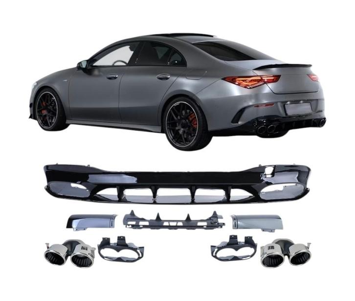 Diffuser Geschikt Voor Mercedes CLA C118/X118/W118 AMG Line, Auto-onderdelen, Overige Auto-onderdelen, Nieuw, Mercedes-Benz, Ophalen of Verzenden