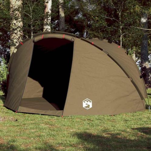 vidaXL Vistent 5-persoons waterdicht olijfgroen, Caravans en Kamperen, Tenten, Nieuw, Verzenden