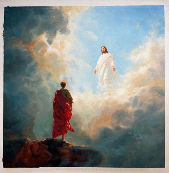 Svnder (XXI) - L’incontro tra cielo e terra, Antiek en Kunst, Kunst | Schilderijen | Modern
