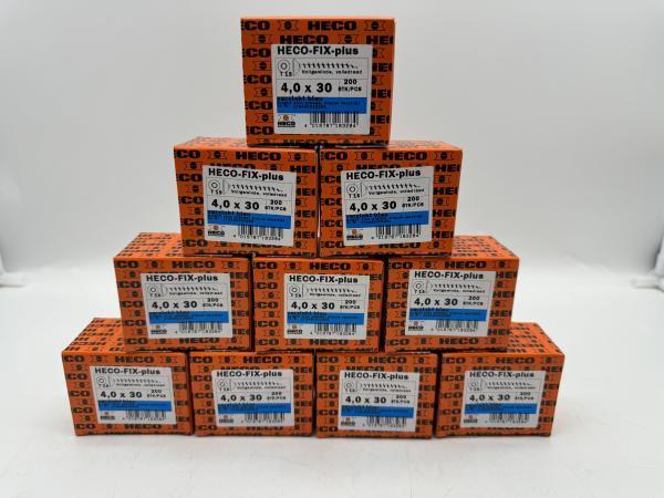 Veiling -  Heco schroeven 2000 stuks 4,0x30mm (T15) verzinkt, Doe-het-zelf en Bouw, IJzerwaren en Bevestigingsmiddelen