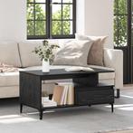 vidaXL Salontafel with Drawer Zwart eiken 90 x 49 x 45 cm, Huis en Inrichting, Tafels | Salontafels, Verzenden, Nieuw