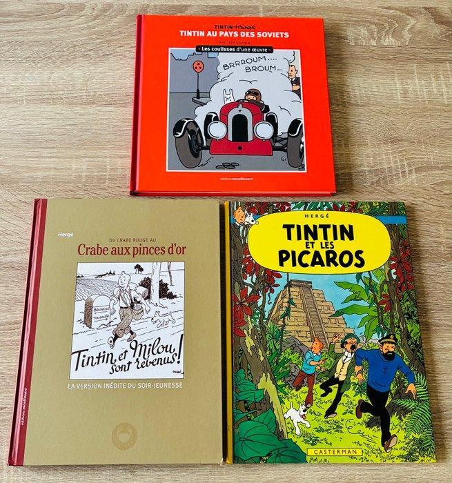 Les Aventures de Tintin - 3 Album - Diverse edities -, Livres, BD