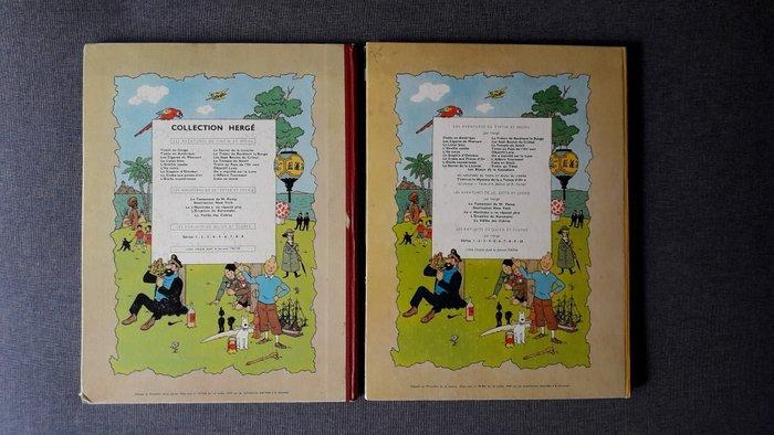 Tintin T9 + T21 - 2x C - 2 Album - Eerste druk/herdruk -, Boeken, Stripverhalen
