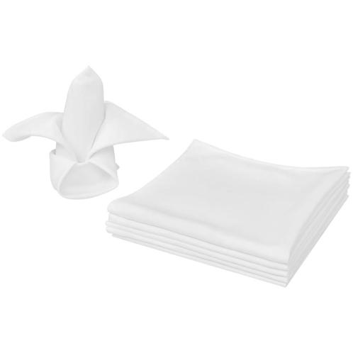 vidaXL Servetten wit 10 stuks 50 x 50 cm, Huis en Inrichting, Keuken | Textiel, Nieuw, Verzenden