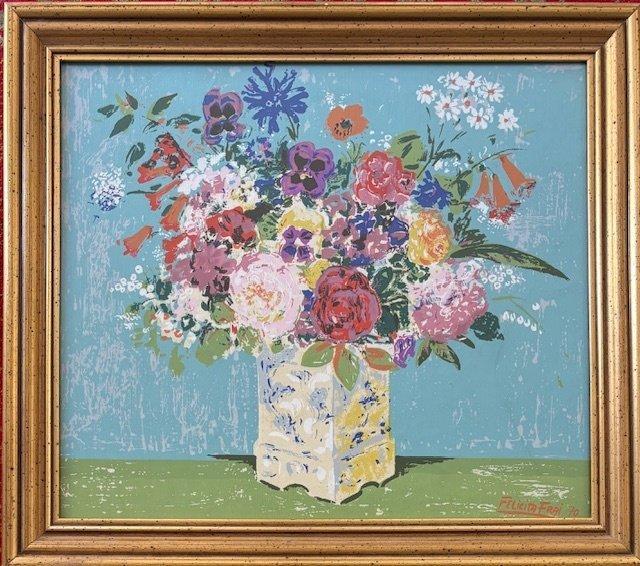 Felicita Frai (1909-2010) - Vaso di fiori, Antiek en Kunst, Kunst | Schilderijen | Klassiek