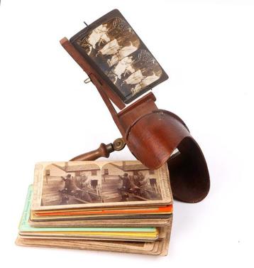 Stereoviewer - 33 assorted stereo views beschikbaar voor biedingen