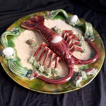PORTUGUESE PALISSY WARE - Alvaro José - Plat - Palissy