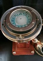 Binnacle-kompas - Hout, Messing, Glas - Henry Browne & Son -