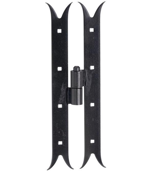 Paumelle Zwaluw DIN links 350mm ijzer zwart, Bricolage & Construction, Serrurerie de bâtiment & Dispositif de fermeture