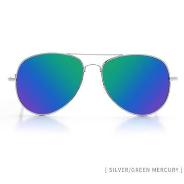 Pilotenbril met groen/blauw spiegelglas beschikbaar voor biedingen