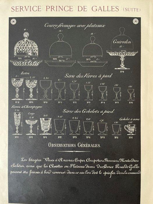 Val Saint Lambert - Tafelservies (12) - Prince de Galles,, Antiquités & Art, Antiquités | Verre & Cristal