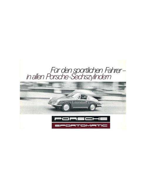 1968 PORSCHE 911S SPORTOMATIC BROCHURE DUITS, Boeken, Auto's | Folders en Tijdschriften