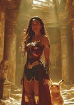 Wonder Woman And Pikachu Photorealism Limited Edition W/COA, Nieuw