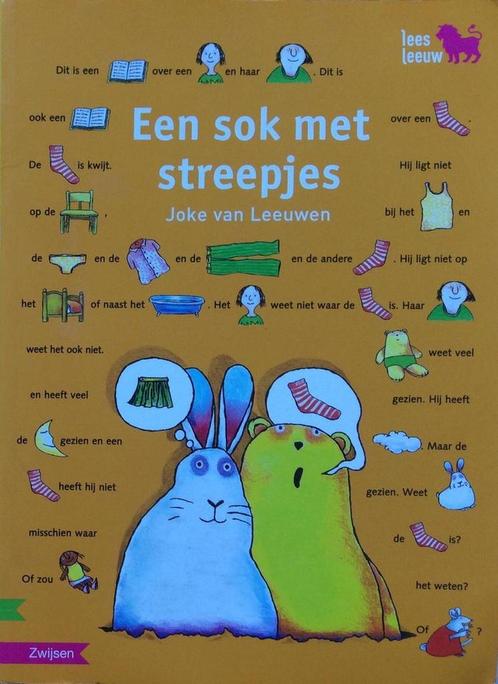 Een sok met streepjes 9789048706860 Joke van Leeuwen, Boeken, Kinderboeken | Kleuters, Gelezen, Verzenden