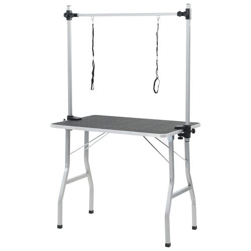 vidaXL Trimtafel voor huisdieren met 2 aanlijnopties, Dieren en Toebehoren, Overige Dieren-accessoires, Nieuw, Verzenden