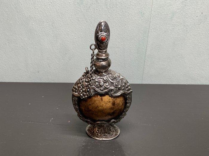 Bouteille de tabac à priser - Argent, Antiquités & Art, Art | Art non-occidental