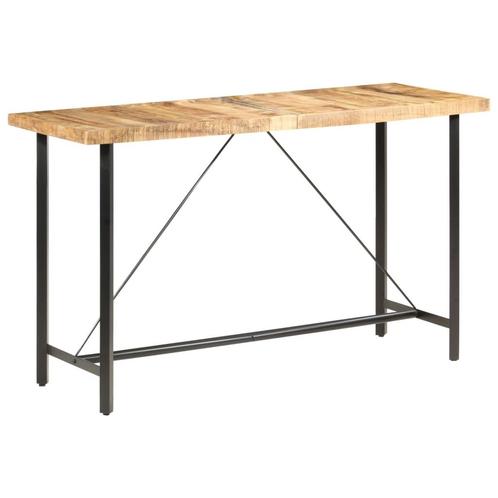 vidaXL Bartafel 180x70x107 cm ruw mangohout, Huis en Inrichting, Tafels | Eettafels, Nieuw, Verzenden