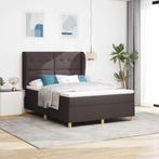 vidaXL Boxspringbed met matras Donkergrijs 90x190 cm Stof, Verzenden