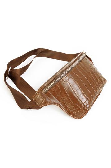 Heuptasje Slangenleer Bruin Kameel Bruin Fanny Pack Leer Heu disponible aux enchères