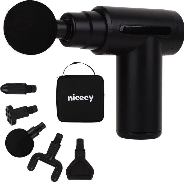 2dekans | Niceey Massage Gun Mini - Krachtig - Draadloos - 5, Sport en Fitness, Massageproducten, Ophalen of Verzenden