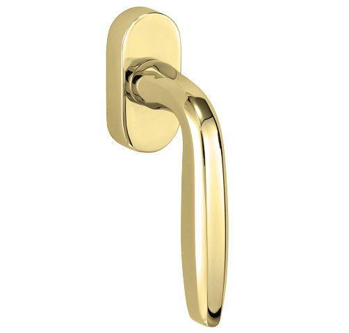 Draaikiepgarnituur Banaan/Elegant messing gelakt, Doe-het-zelf en Bouw, Hang- en Sluitwerk, Klink of Kruk, Nieuw, Overige materialen