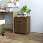 vidaXL Rolkast 45x38x54 cm bewerkt hout bruin eikenkleur, Huis en Inrichting, Kasten | Overige, Verzenden, Nieuw