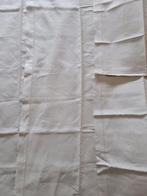 Drap de lit (3) - 285 cm - 225 cm - Brodé et cousu à la main, Antiquités & Art