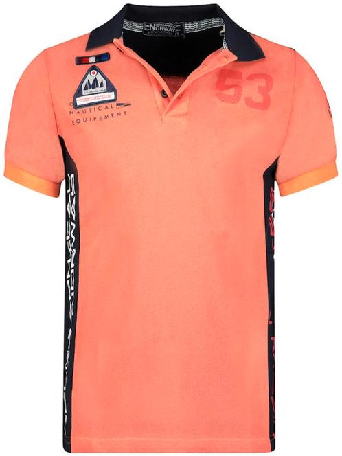 Geographical Norway Polo Kupcorn Coraal, Vêtements | Hommes, T-shirts, Envoi