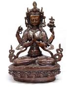 Bodhisattva in meditatiepositie - Tibet 20e eeuw -