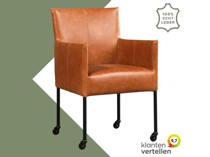 Leren eetkamerstoel Desire, Huis en Inrichting, Stoelen, Nieuw, Eén, Leer, Ophalen of Verzenden