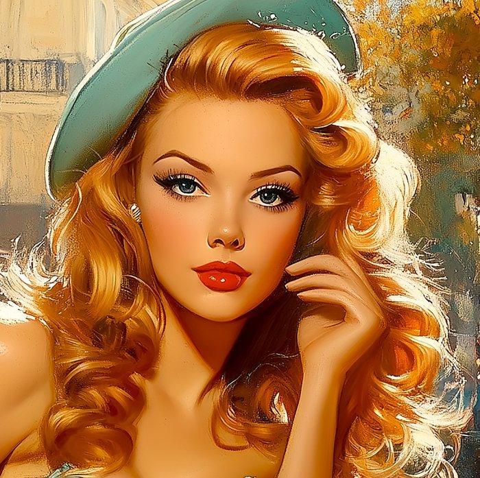 Ginger Red (1965) - Lauren, Antiek en Kunst, Kunst | Designobjecten