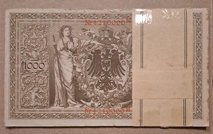 Duitsland. - 20 x 1000 Mark - Pick 44a - original bundle, Postzegels en Munten, Bankbiljetten | Europa | Niet-Eurobiljetten