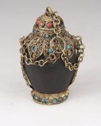 Bouteille de tabac à priser - Métal - Chinese Snuff Bottle