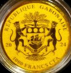 Gabon. 1000 Francs 2024 Riga - Capitals of the European