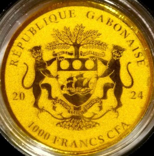 Gabon. 1000 Francs 2024 Riga - Capitals of the European, Postzegels en Munten, Munten | Europa | Niet-Euromunten