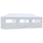 vidaXL Partytent pop-up met 8 zijwanden 3x9 m wit, Verzenden, Nieuw